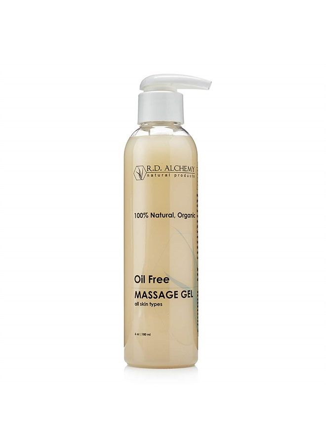 rd alchemy natural products RD Alchemy - 100% Natural & Organic Oil Free Massage Gel - Better Than Your Massage Oil or Lotion - Therapeutic Lavender, Orange, and Aloe for an Oil Free Facial or Body Care Massage.