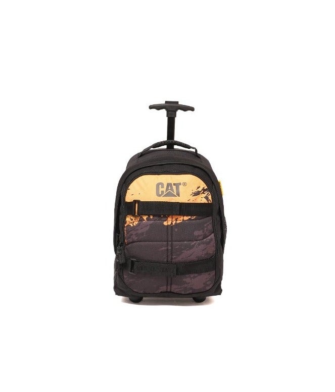 CATERPILLAR حقيبة ظهر عربة بعجلتين CAT – صغيرة 16.5L، 600D بوليستر، مقبض قابل للسحب - Image 1
