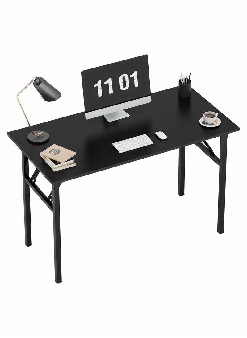 Chulovs - Chulovs 100cm Computer Desk for Small Space, Folding Table, Writing Desk, Compact Desk, No Install Needed - Image 1