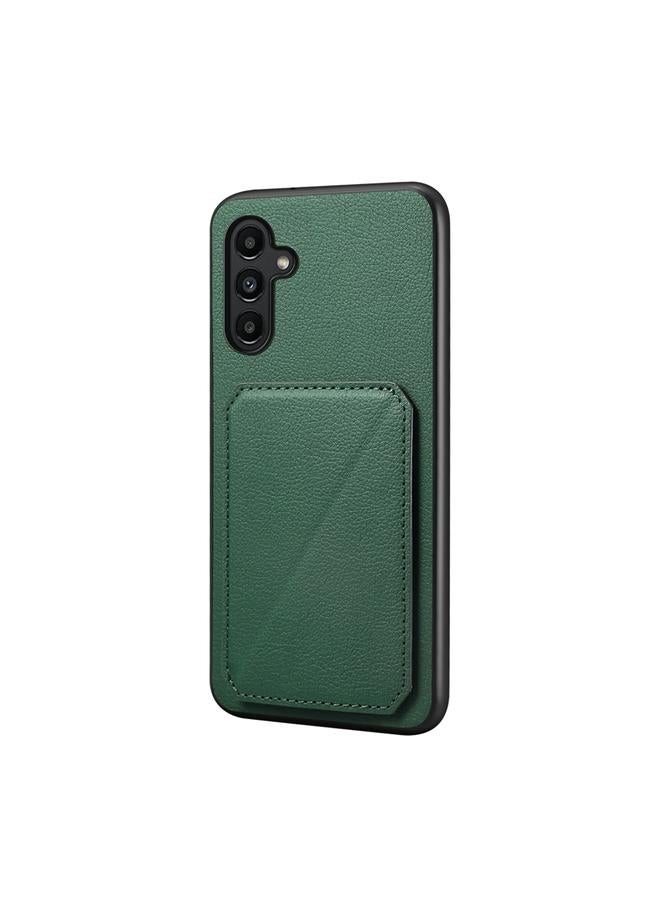S-TOP Case For Samsung Galaxy A13 5G D04 Calf Texture Dual Card Slot Holder Phone Case - Image 1