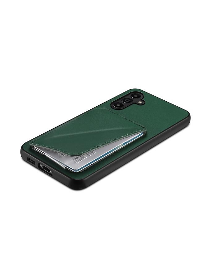 S-TOP Case For Samsung Galaxy A13 5G D04 Calf Texture Dual Card Slot Holder Phone Case - Image 5