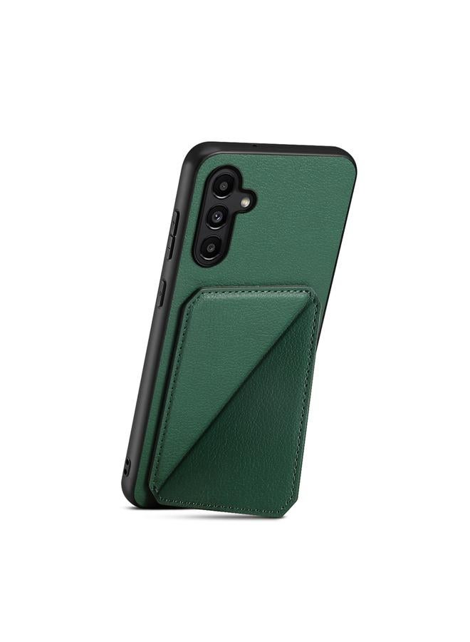 S-TOP Case For Samsung Galaxy A13 5G D04 Calf Texture Dual Card Slot Holder Phone Case - Image 3