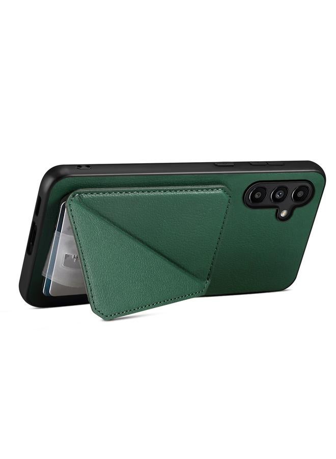 S-TOP Case For Samsung Galaxy A13 5G D04 Calf Texture Dual Card Slot Holder Phone Case - Image 4