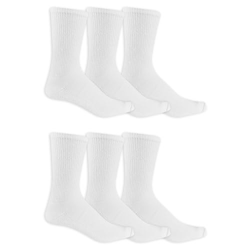 Dr. Scholl's Mens Diabetes & Circulator - 4 6 Pair Packs Non-binding Comfort And Moisture Management Sock, White, 7-12 US - Image 3