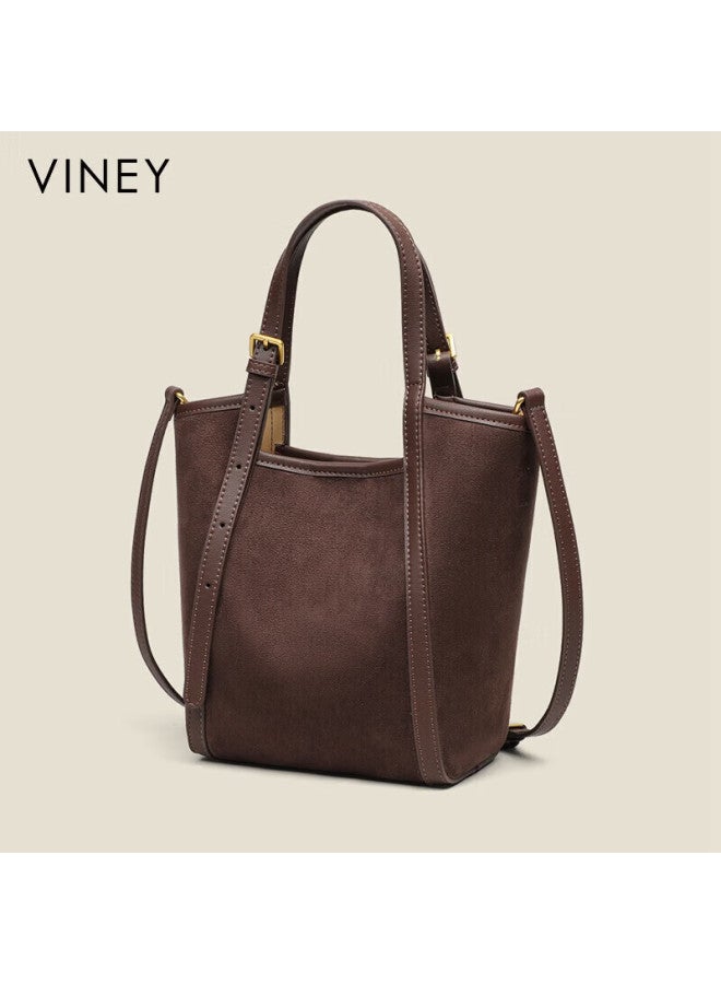 Viney Genuine Leather Women's Handbag Basket Tote Luxury Crossbody Shoulder Bag Birthday Women's Day Gift - Image 4