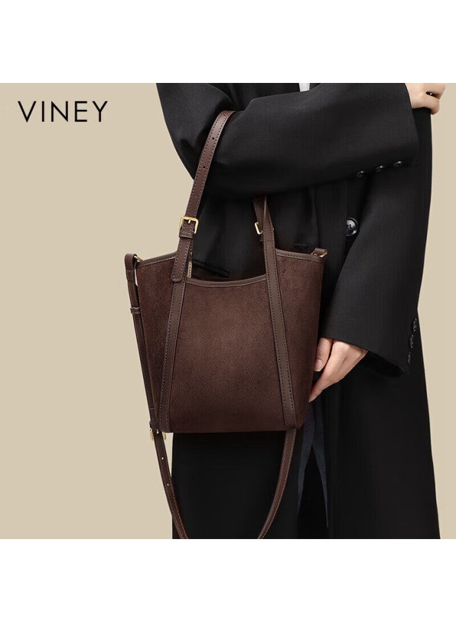 Viney Genuine Leather Women's Handbag Basket Tote Luxury Crossbody Shoulder Bag Birthday Women's Day Gift - Image 3