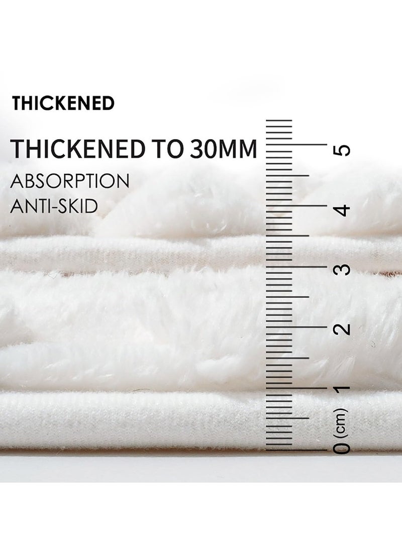 كي واي دي جفف سريع 2 بوصة 1 سجاد دش غير انزلاقي ممتص لأرضية الحمام، قابل للغسيل في الغسالة، 80 × 50 سم، ناعم وآمن للأطفال/الحيوانات الأليفة (خاكي) - Image 5