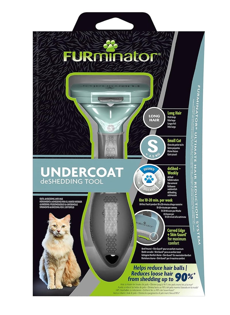 FURminator - Undercoat deShedding Tool for Small Long Hair Cats Under 5 kg - Image 1