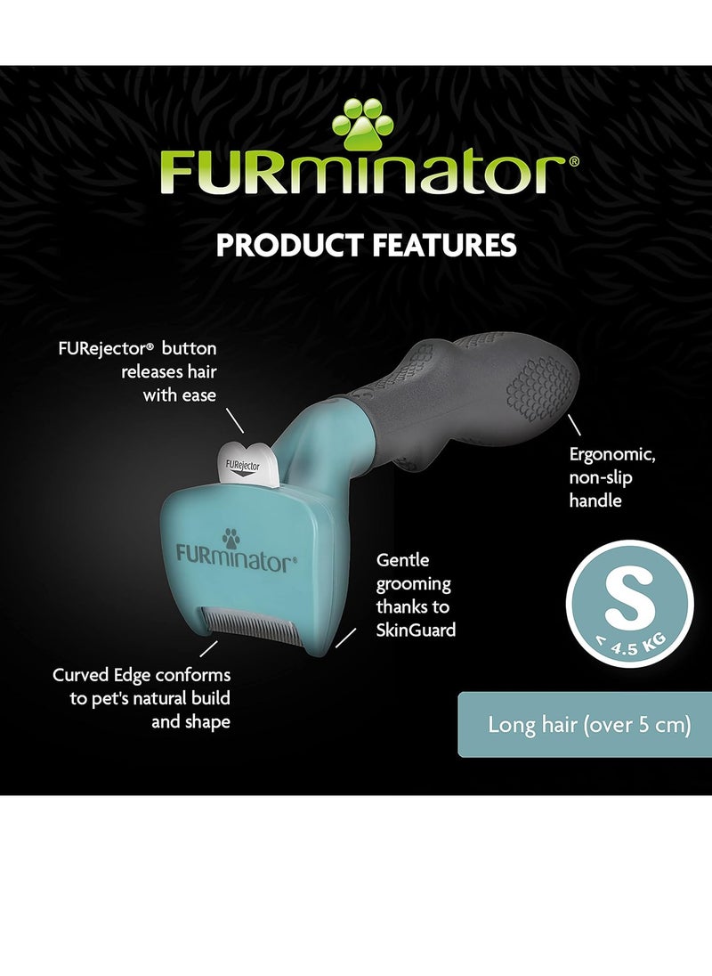 FURminator - Undercoat deShedding Tool for Small Long Hair Cats Under 5 kg - Image 1