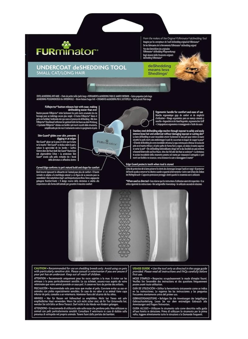 FURminator - Undercoat deShedding Tool for Small Long Hair Cats Under 5 kg - Image 1