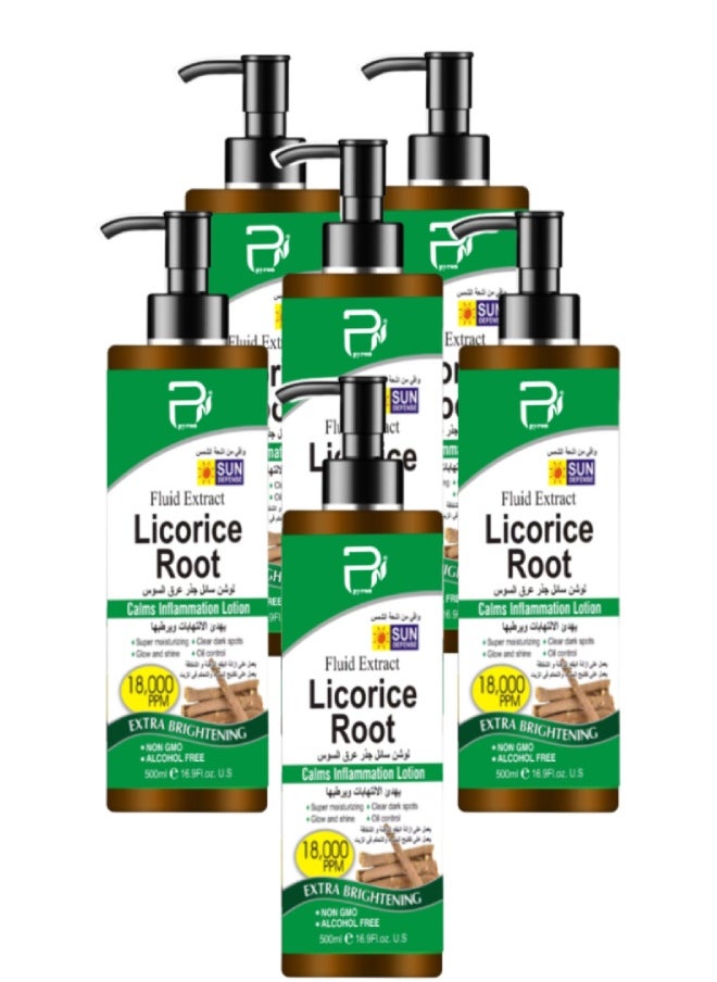 PYRON 6 Pieces Licorice Root Lotion 500ML  - Image 1