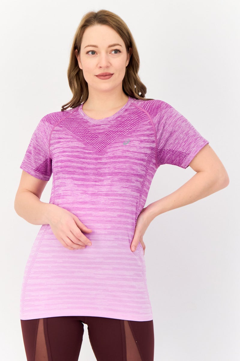 asics Women Sportswear Fit Short Sleeve Training T-shirt, Purple - Image 1