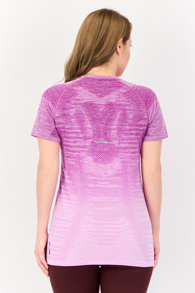 asics Women Sportswear Fit Short Sleeve Training T-shirt, Purple - Image 2