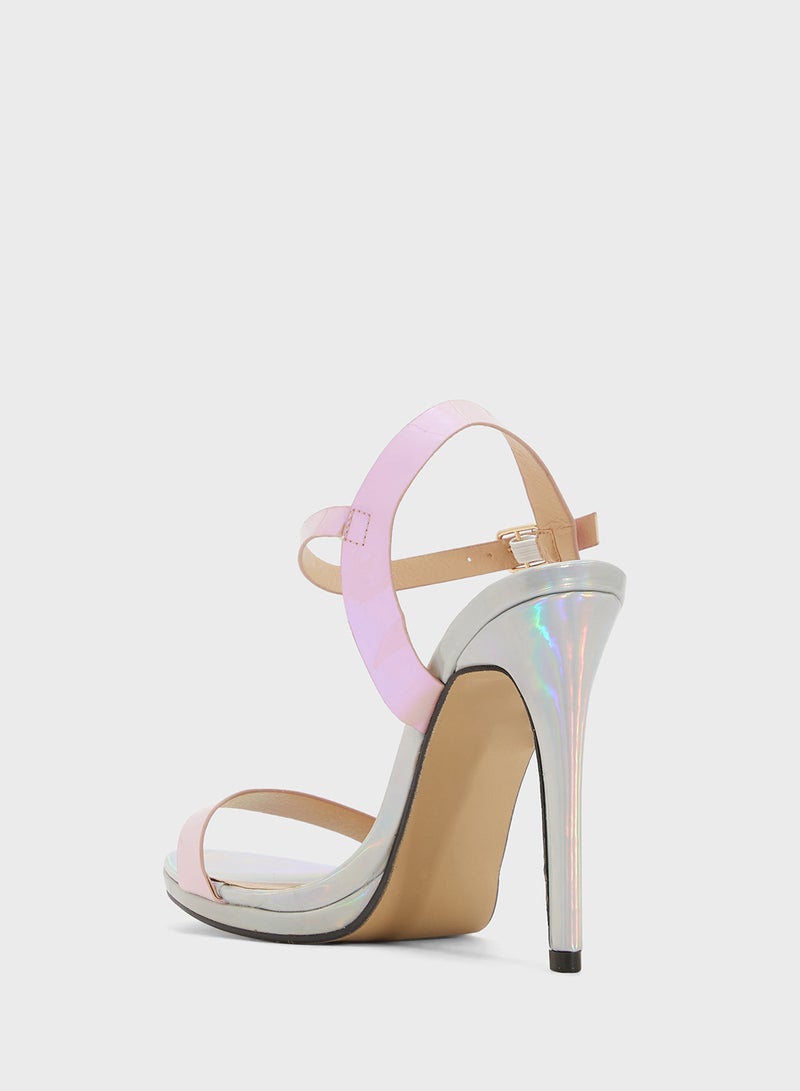 Ginger Color Block High Heel Sandal  - Image 3