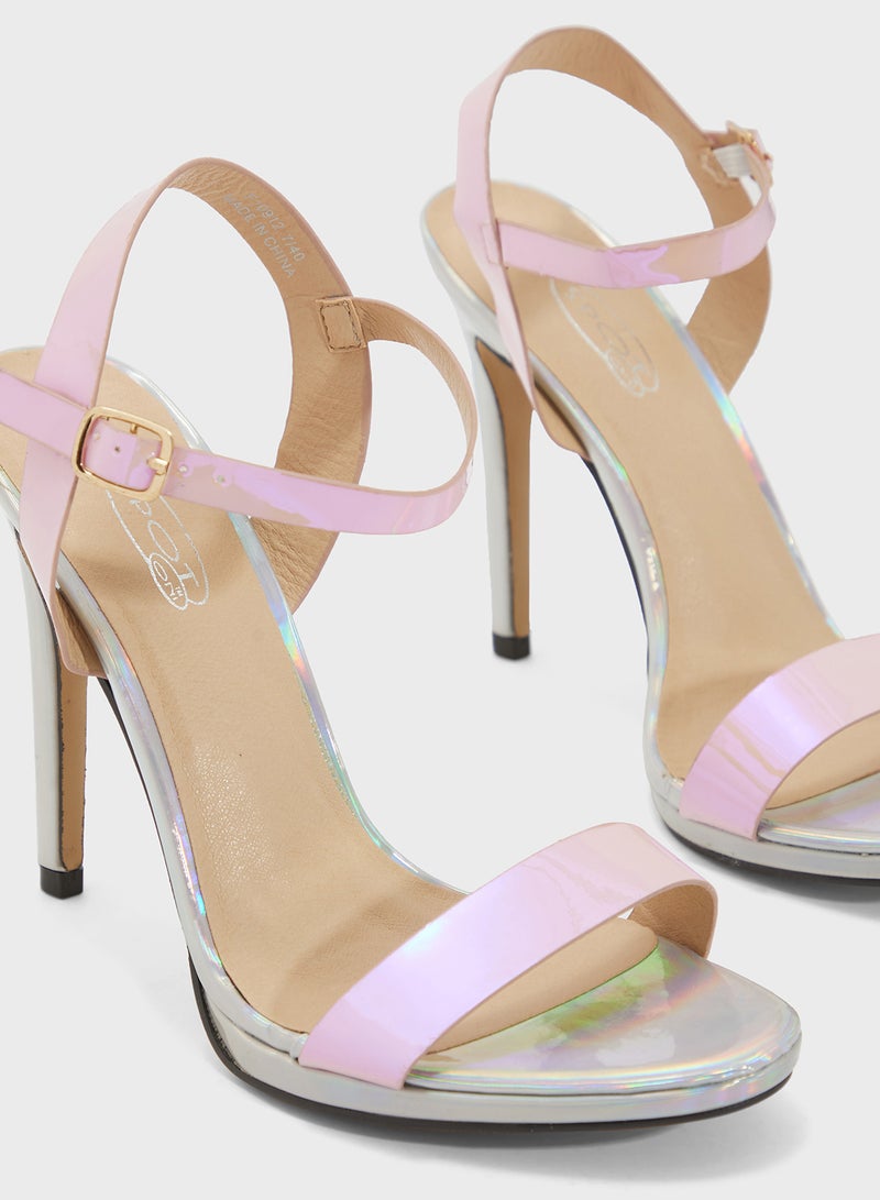 Ginger Color Block High Heel Sandal  - Image 4