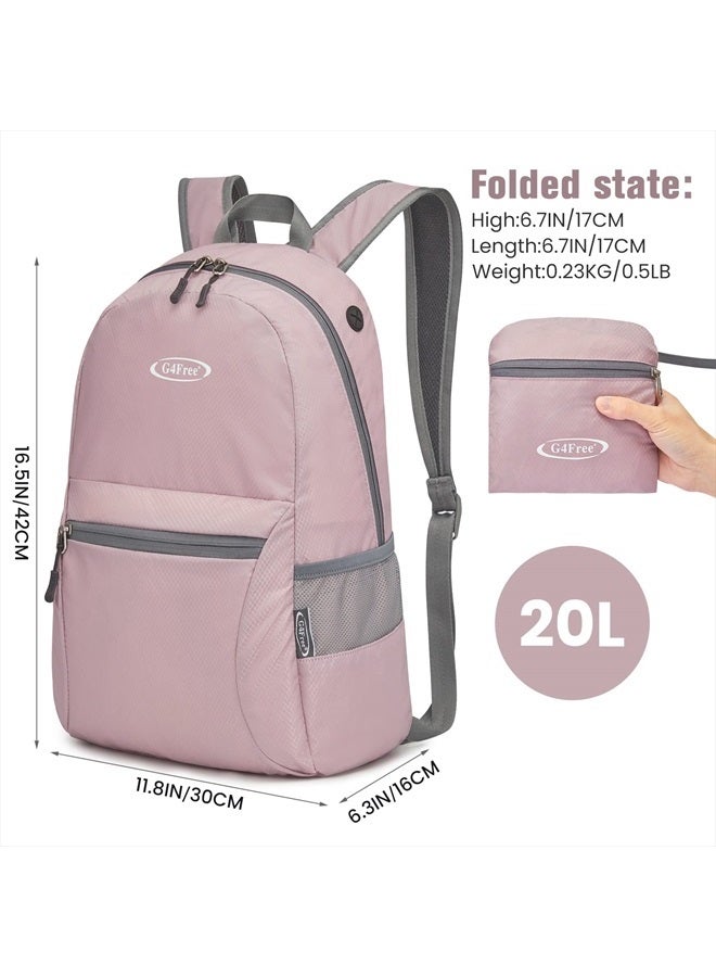 G4Free 20L Lightweight Packable Backpack Travel Hiking Daypack Foldable Backpack for Men Women - Image 2
