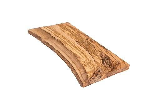 Lipper International Olive Wood Rustic ServingCutting Board - Image 1