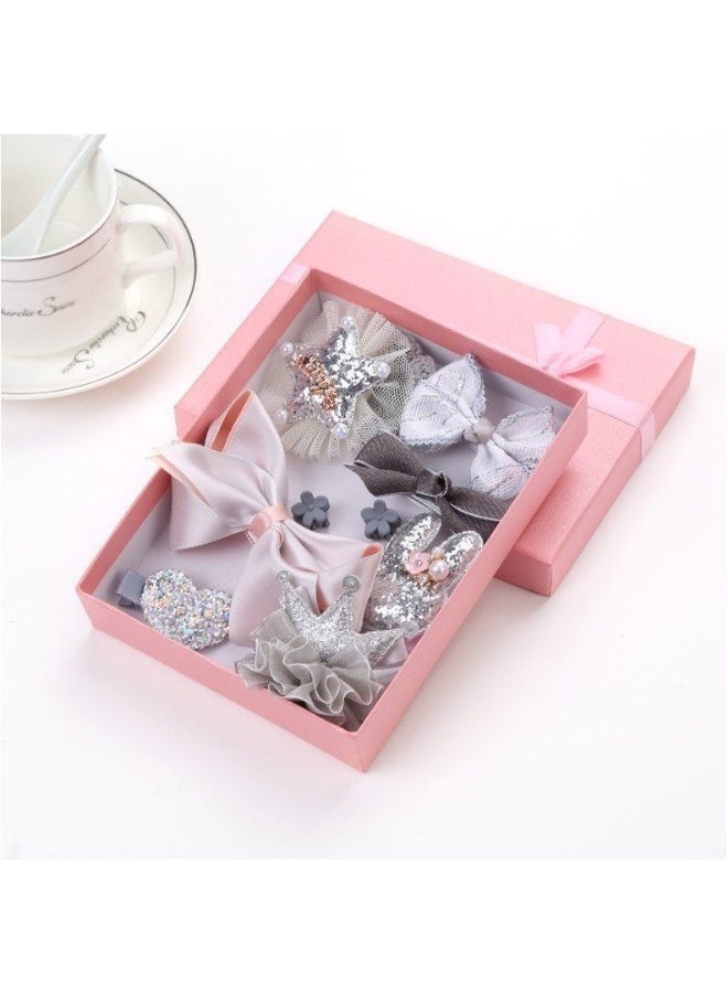 10 قطع ملحقات شعر للأطفال مشابك جانبية مشابك شعر لطيفة مشابك شعر الأميرة للأطفال إكسسوارات شعر الفتيات الصغيرات مجموعة صناديق هدايا - Image 2