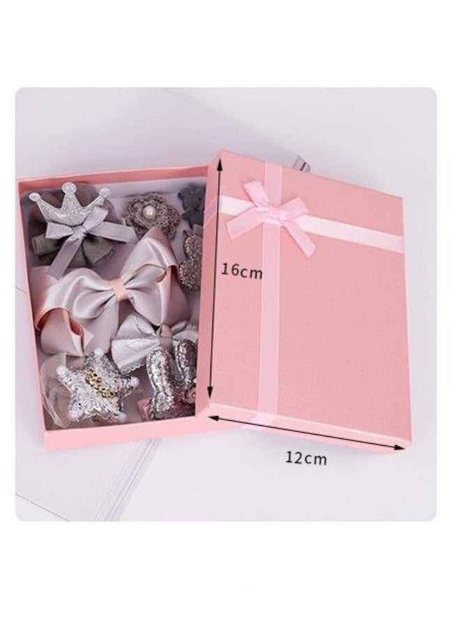 10 قطع ملحقات شعر للأطفال مشابك جانبية مشابك شعر لطيفة مشابك شعر الأميرة للأطفال إكسسوارات شعر الفتيات الصغيرات مجموعة صناديق هدايا - Image 3