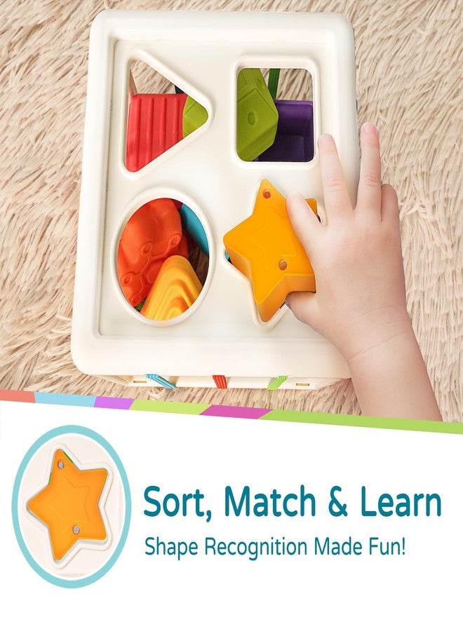 LiKee Shape Sorter Toys for 1+ Years Old, 10pcs Montessori Baby Blocks, Sensory Toddler Learning Toy for Fine Motor Skills, Infant Developmental Toys Gift for Boys Girls Ages 18+ Months - Image 4