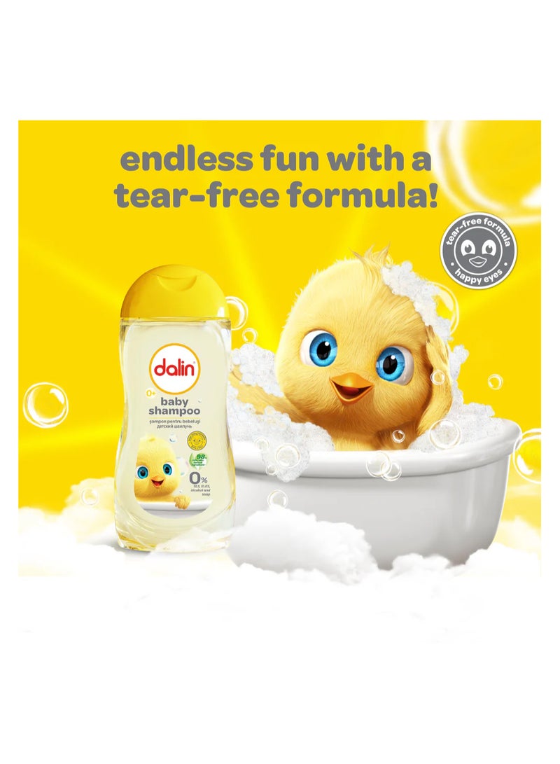 DALIN مجموعة العناية بالطفل دالين 5 قطع، شامبو الأطفال، غسول الجسم، زيت الأطفال، مناديل مبللة، كريم الحفاضات - Image 3