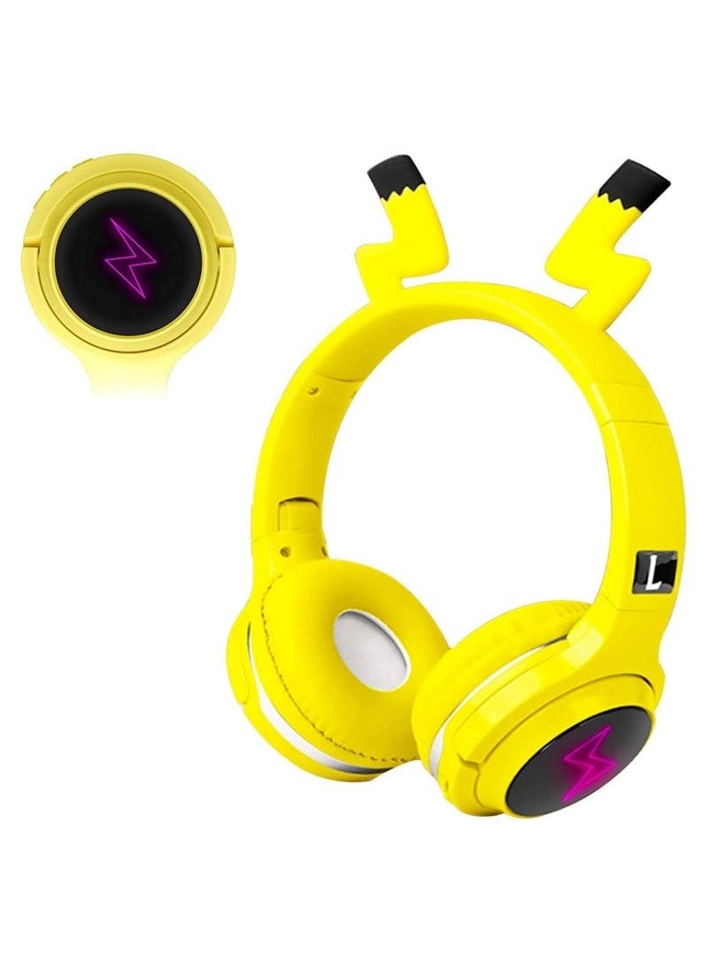 Generic Kids Bluetooth Wireless Headphones, Over-Ear Headphones with Built-in Microphone, On-Ear Wireless Headset for Phones, Tablets, Computers, and Laptops, Cute Gift for Students  - Image 1