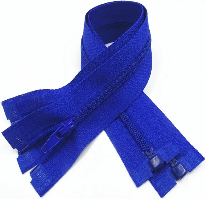 Zips， Two Way Zip，Zip for Jacket，Heavy Duty Zip，Two Way Zip 5Pcs Zipper Open End 20Cm-60Cm Suitable for Garment Sewing Process Heavyweight (Color : Red, Size : 30CM_5PCS) (Color : Dark Blue, Size : - Image 1