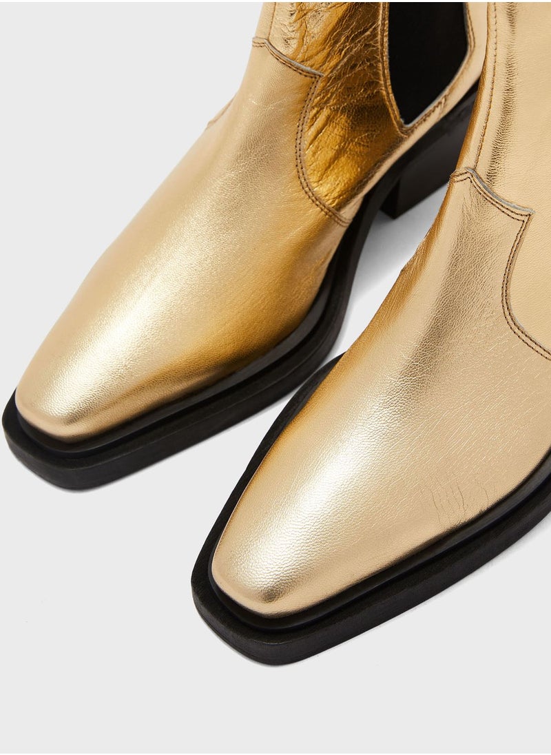 TOPSHOP - Meave Western Ankle Boots - Image 1