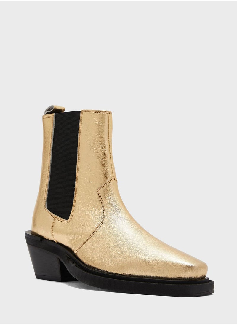 TOPSHOP - Meave Western Ankle Boots - Image 1