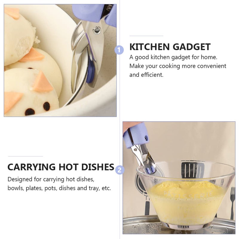 Multipurpose Kitchen Bowl Clamp Scald Prevention Clip For Steamed Dish Grip 1pc - Image 3
