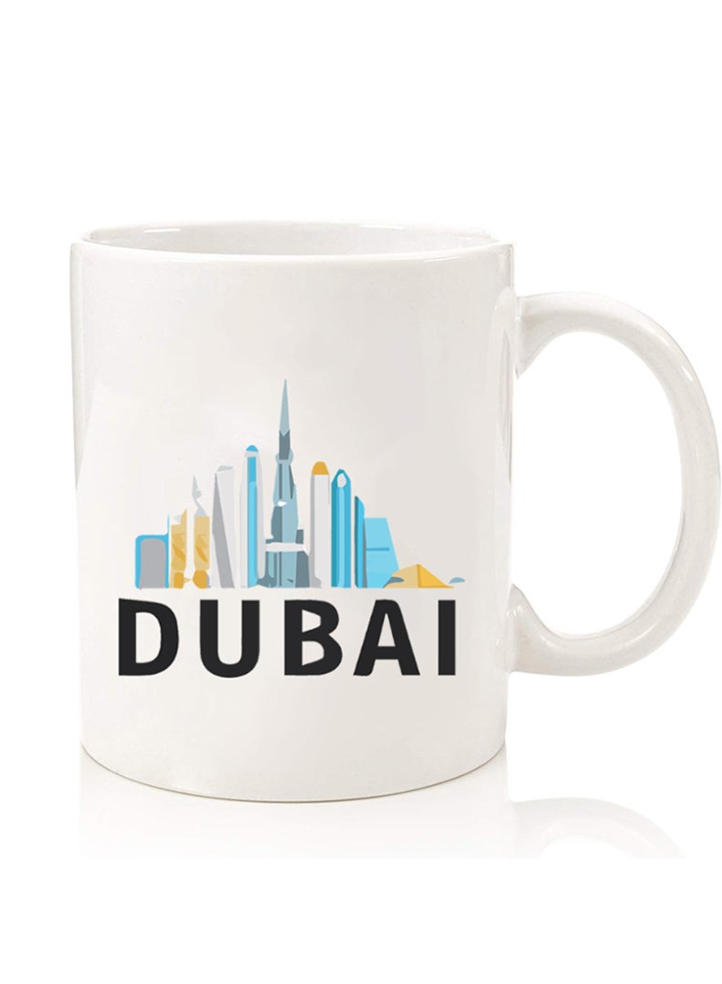 Theodor Premium Quality Two Sided Printed Coffee Mug Tea Cup For Home Office, Kids Men Women Dubai  - Image 1