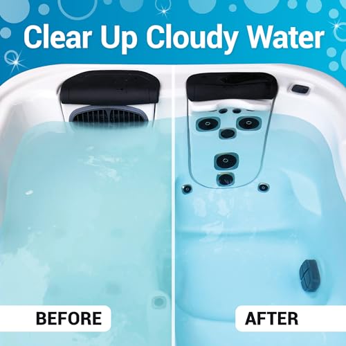 Bio Ouster Hot Tub Chemicals Kit Complete Hot Tub Cleaner Kit with 3in1 Weekly Care, Power Purge Jet Cleaner, Towel, Measuring Cup for Standard and Inflatable Spas Made in USA - Image 5