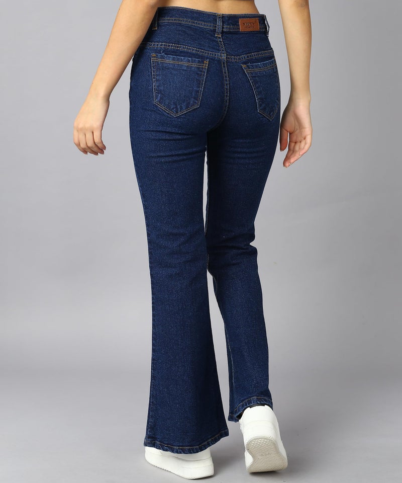 Nifty Women's Denim Wide Leg Jeans (Jean_1452_BSC_40_Blue_40) - Image 5
