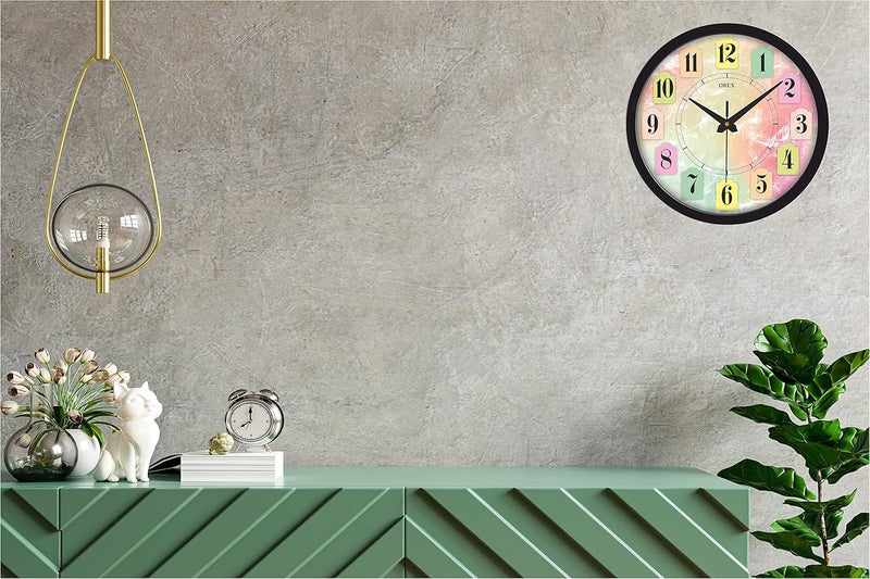 OREX Stylish Wall Clock for Home/Living Room/Bedroom/Kitchen/Office/Kids Room/Shop - Colorful - 42 - Image 4