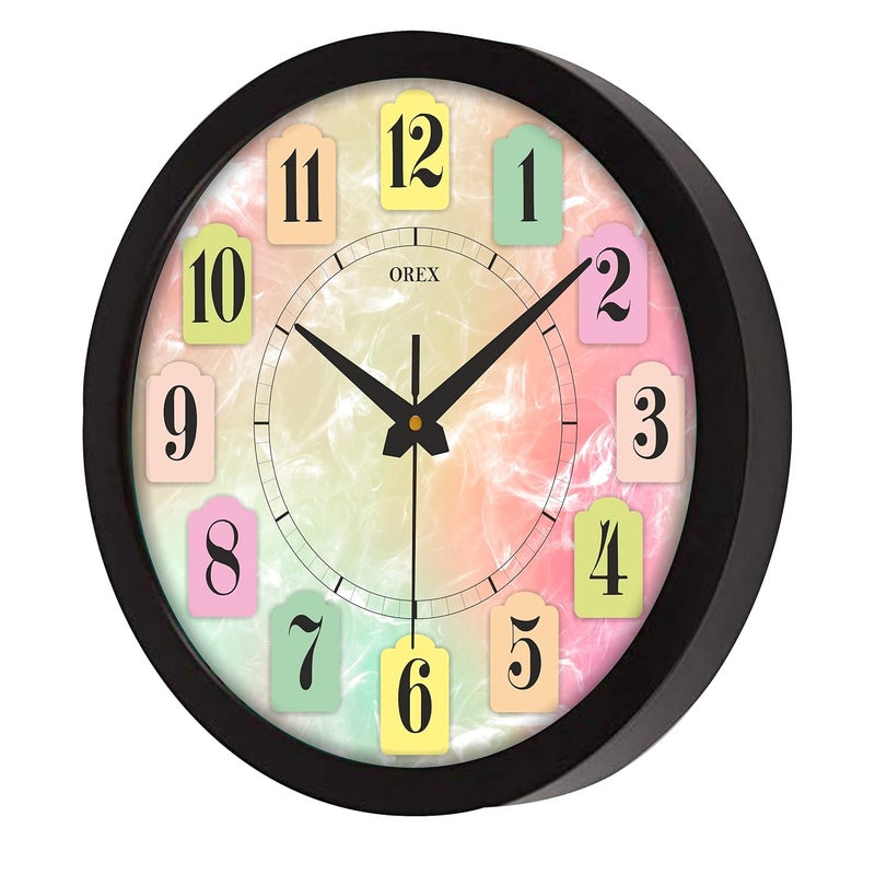 OREX Stylish Wall Clock for Home/Living Room/Bedroom/Kitchen/Office/Kids Room/Shop - Colorful - 42 - Image 2