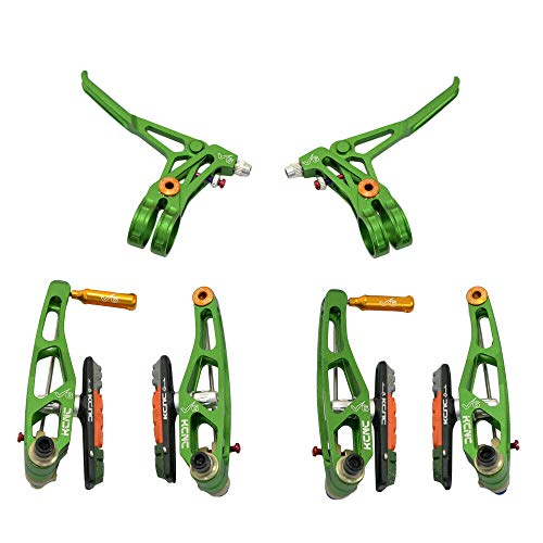 KCNC V6 VB6 MTB V-Brake Set (V-Brakes and Levers), Green, SK2169 - Image 1