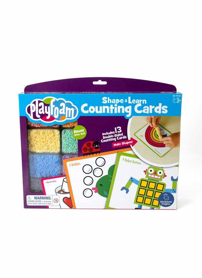 Learning Resources - Educational Insights Playfoam Shape & Learn Counting Set, Flash Card Set, Fidget, Sensory Toys, Preschool Kindergarten Classroom Essentials, Ages 3+ - Image 1