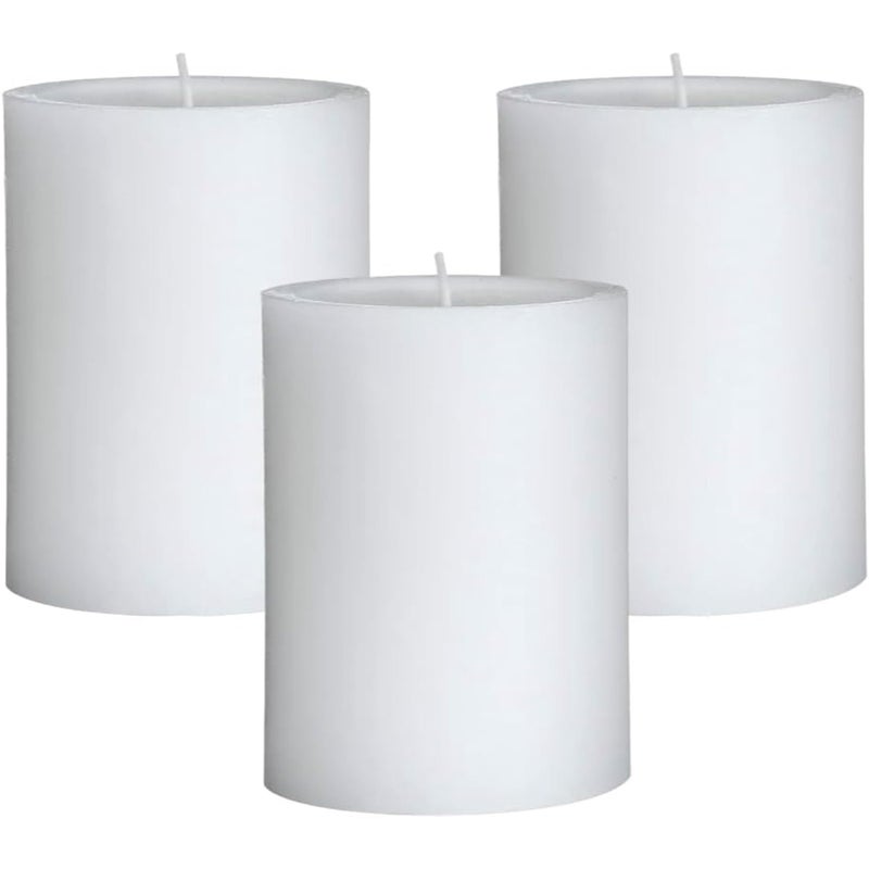 Mister Candle - 3 inch by 4 inch Tall Citronella Scented Pillar Candles (Set of 3) - Indoor & Outdoor Use - Image 1