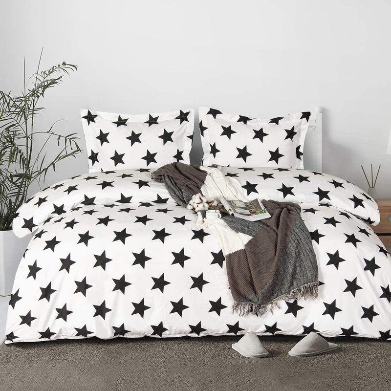 Texlux All Season Microfiber -Reversable Duvet/AC Comforter/Quilt - Star Print - Single Size 60 Inch x 90 Inch - Image 1