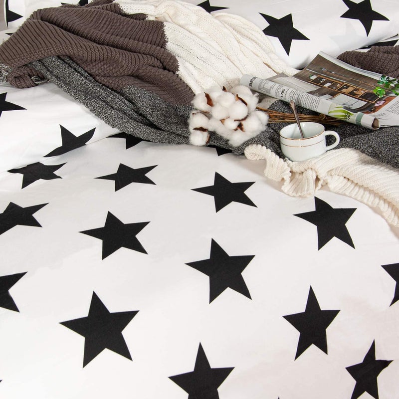 Texlux All Season Microfiber -Reversable Duvet/AC Comforter/Quilt - Star Print - Single Size 60 Inch x 90 Inch - Image 3