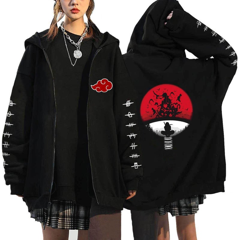 Selling Japanese Anime Naruto Naruto Men'S Fashion Brand Zipper Sweater Casual Couple Cardigan Jacket - Image 3