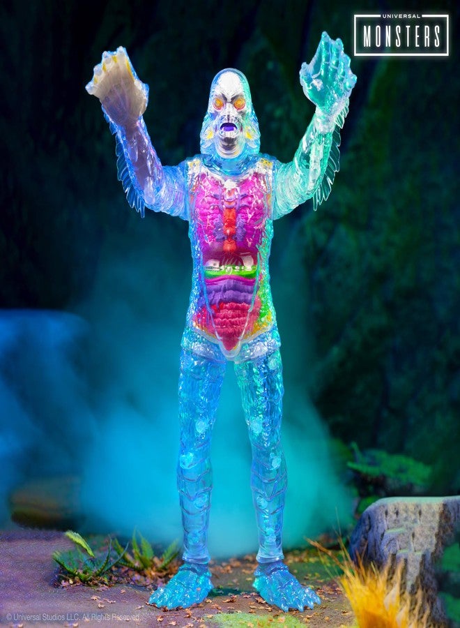 Super7 Super Cyborg Universal Monsters Creature from The Black Lagoon (Clear) - 11" Universal Monster Movies Action Figure Classic Movie Collectibles - Image 5