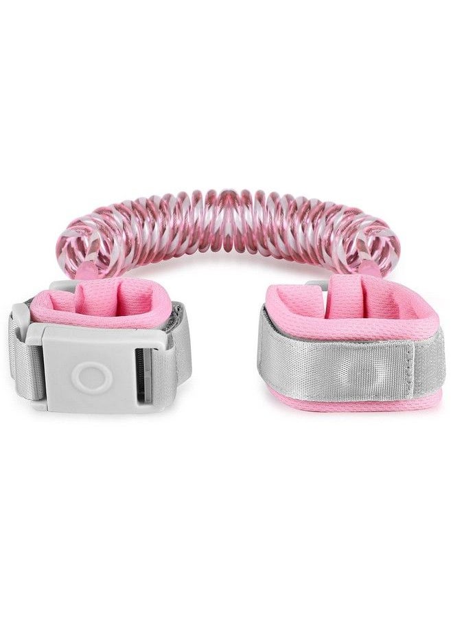 BETERTEK Baby Leash With Magnetic Unlock Design (6.56Ft) Pink Child Anti Lost Wrist Link Safety Toddler Wrist Leash With Reflective Strap Kid Leashes Harness  - Image 1