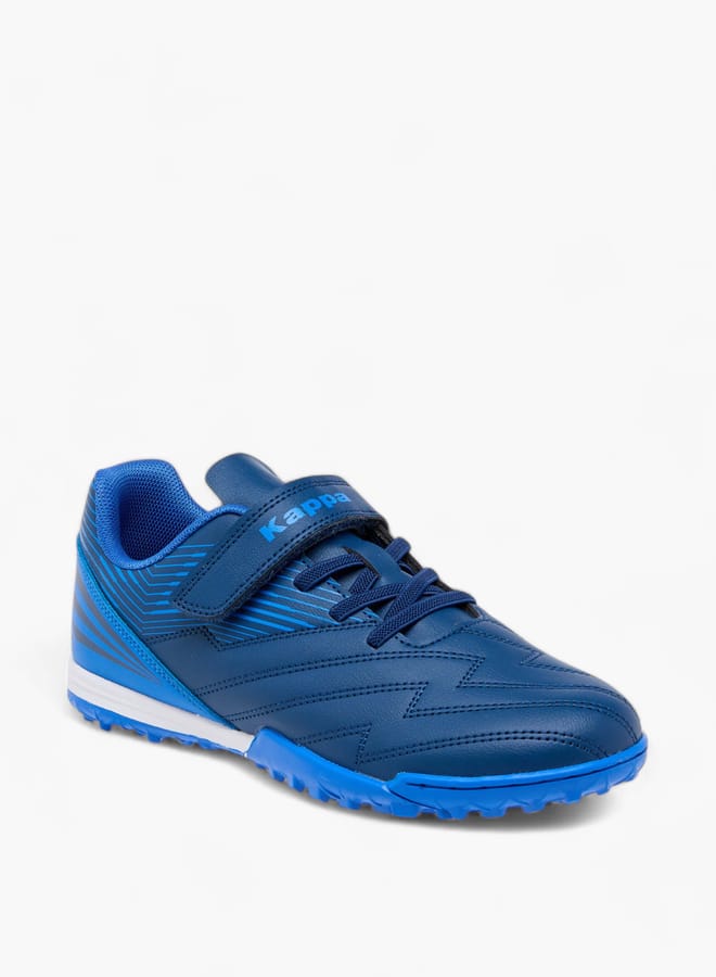 Kappa Boys' Printed Sports Shoes with Hook and Loop Closure - Image 2