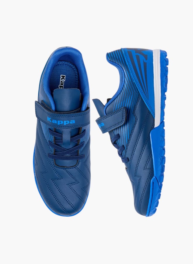 Kappa Boys' Printed Sports Shoes with Hook and Loop Closure - Image 1