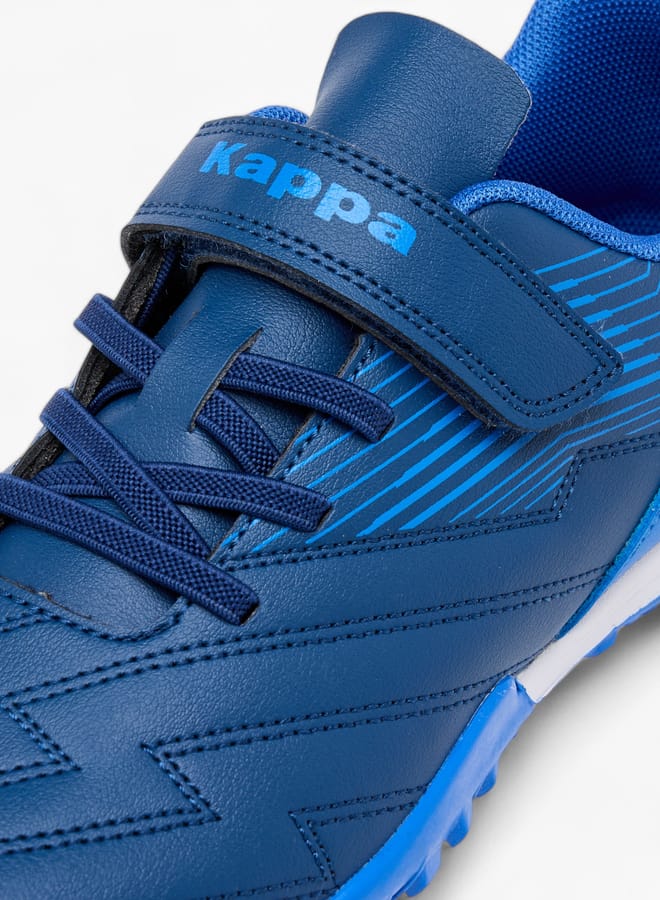 Kappa Boys' Printed Sports Shoes with Hook and Loop Closure - Image 4