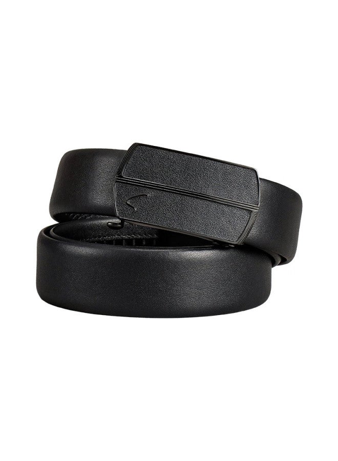Satchi Men's First Layer Cowhide Inner-wear Waist Belt Leather Birthday Gift Box For Husband Boyfriend 110cm - Image 3
