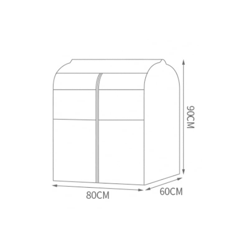 UNIQUE CART Garment Bag for Clothes – Extra Large White Storage Cover for Long-Term Storage, Dust-Proof Jacket & Clothing Protector, Breathable Fabric Wardrobe Organizer- - Image 2
