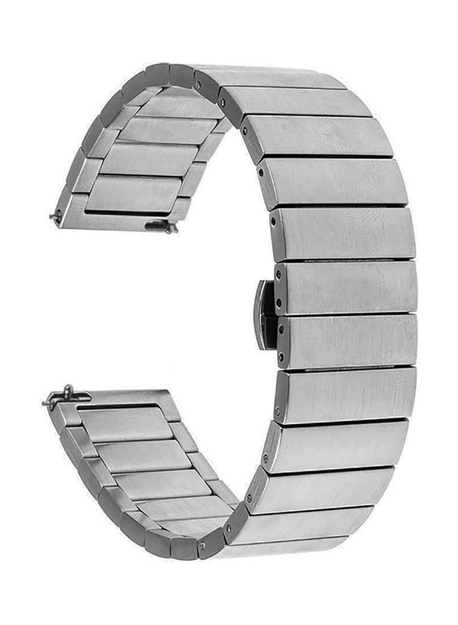 HuHa Ceramic Quick Release Replacement Band For Samsung Gear S3 Frontier Silver - Image 1