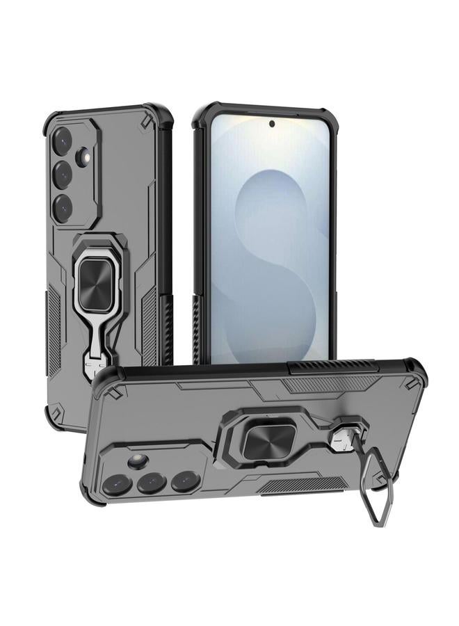 S-TOP Case For Samsung Galaxy S25+ 5G Metal Kickstand TPU Hybrid PC Phone Case - Image 1
